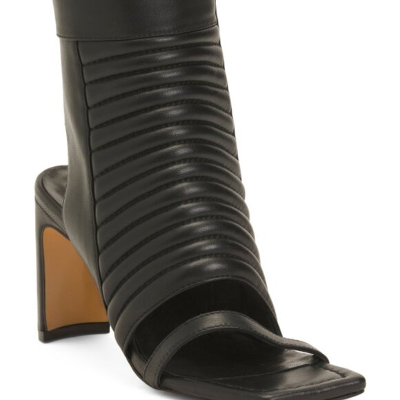 MARCELLA NYC Leather Tulla Heeled Sandals - Picture 2 of 4